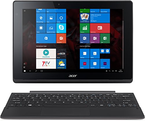 Acer Aspire Switch 10 E (SW3-013) 25,6 cm (10,1 Zoll HD IPS) Convertible Notebook (Intel Atom Z3735F, 2GB RAM, 32GB eMMC, Intel HD Graphics, Win 10 Home) grau